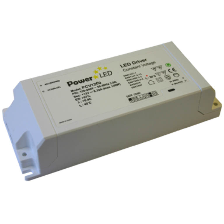 Driver, LED Constant Voltage IP20, 100-240VAC Input
