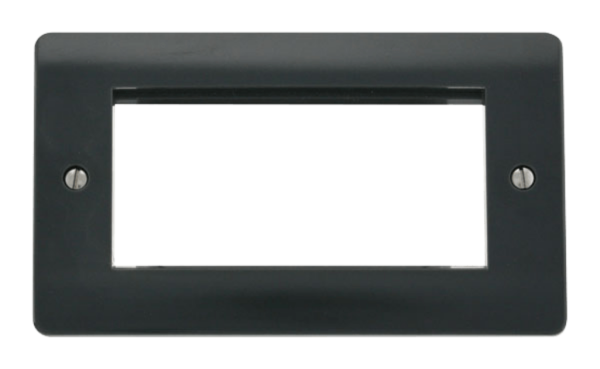Click CMA312AG Frontplate 2G 4Aperture