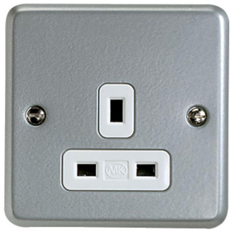 Socket, 1 Gang Unswitched Surface