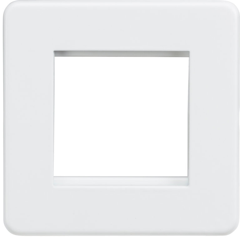 Faceplate, Screwless 2 Gang Modular