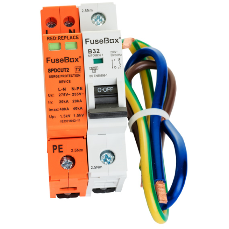 FuseBox SPDCUKITT2 Surge Protector & MCB