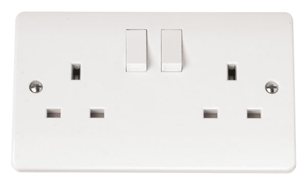 Socket, 2 Gang DP Switched