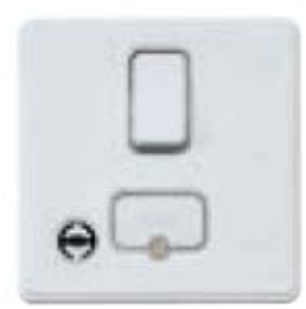 Frontplate, for 1G 13A Conn Unit & Flex Outlet