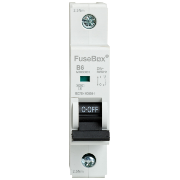 FUSEBOX MT06B201 MCB SP TYPE B 20A 6KA - Image 2