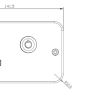 Socket, 2 Gang DP Switched Lockable, c/w 20mm Cable Gland Entry - Image 2