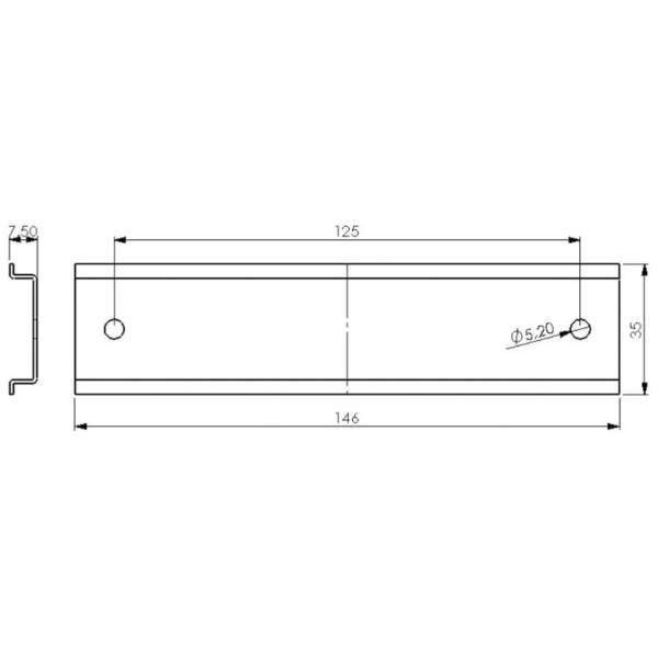 Wiska 10101478 Din Rail Kit Brass - Image 2