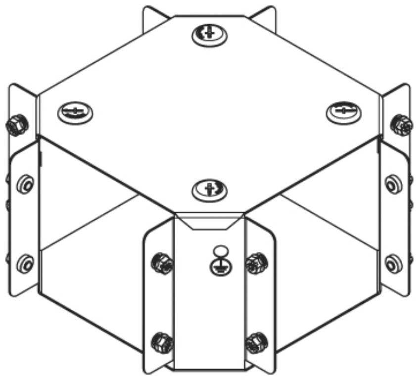 Crossover, 4 Way 1 Compartment, IP30