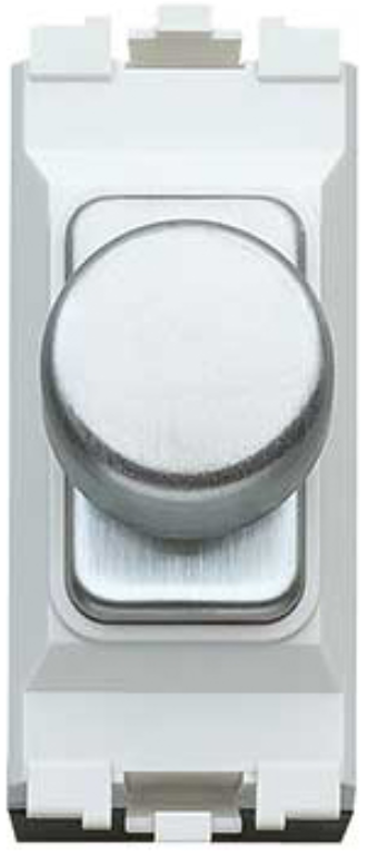 Dimmer Switch, 1 Gang 2 Way 1 Module, White Inserts
