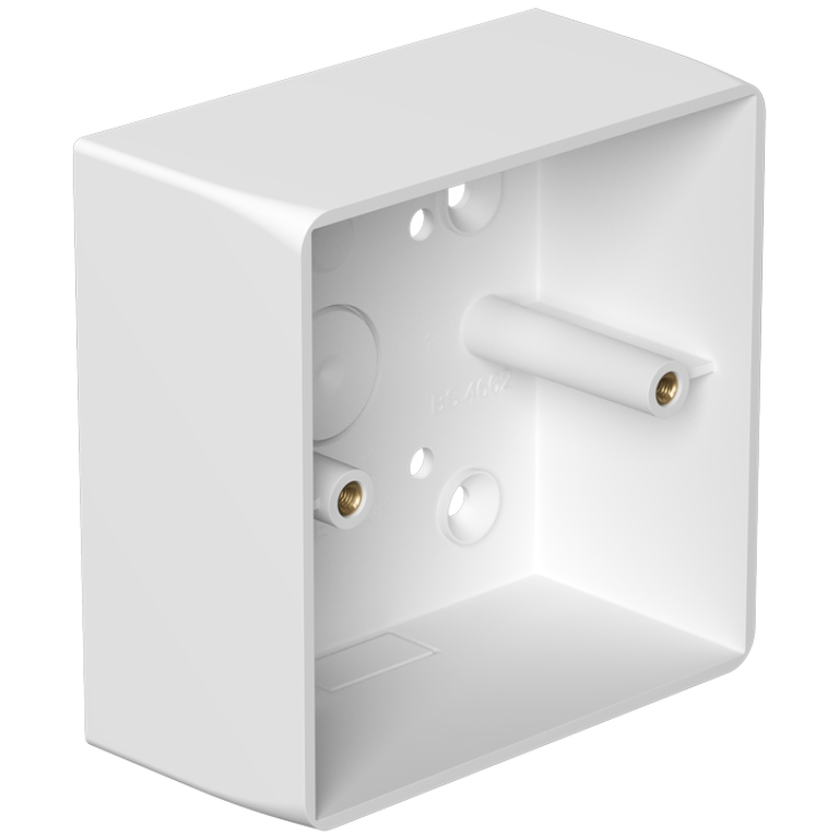 Box, 1 Gang Universal c/w Knockouts, Radius Corners