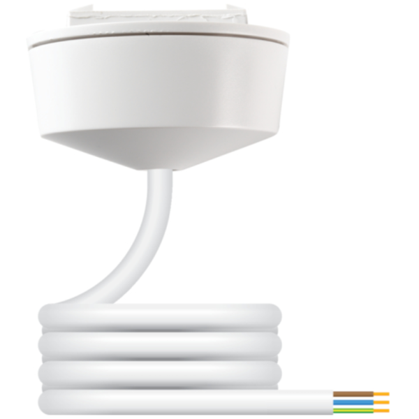 Ceiling Rose, 3 Pin Pre-Wired Plug-In, c/w 0.75mm2x3m PVC Flexible Cord