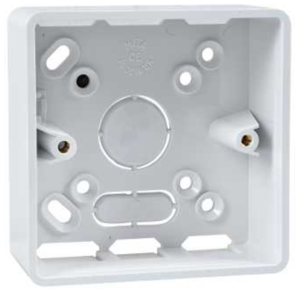 Box, Mounting 2 Gang Round Corner