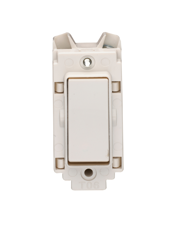 Grid Switch, 1 Way SP Module c/w Moulded Rocker