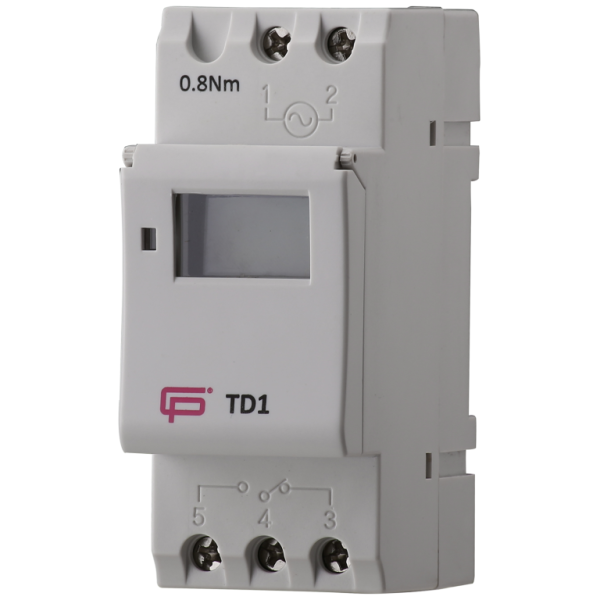 FuseBox TD1 Time Switch 7 Day 1 Channel