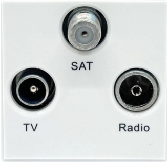 Hager WMMTX Socket TV/FM
