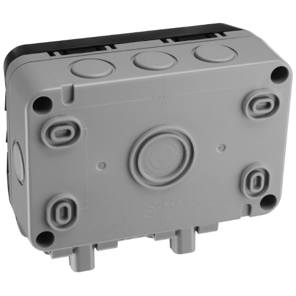 Socket, 2 Gang Unswitched IP66 - Image 3