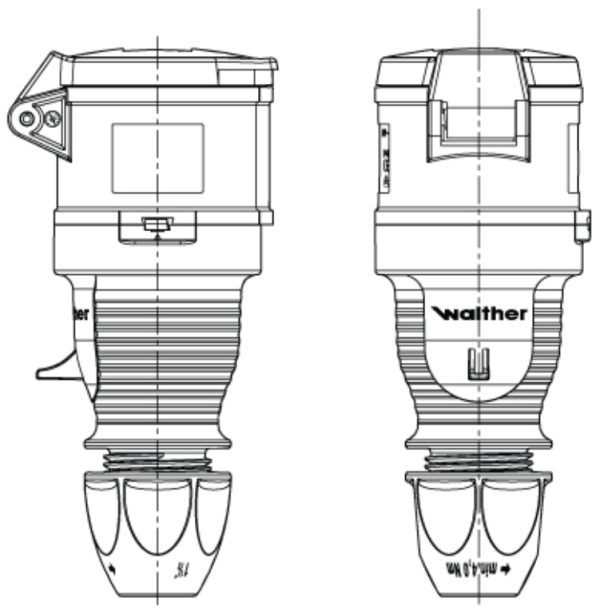Coupler, Flexible Cable Entry 2P+E, IP44