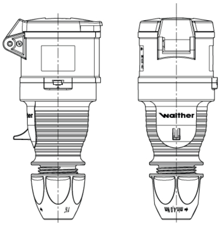 Coupler, Flexible Cable Entry 2P+E, IP44