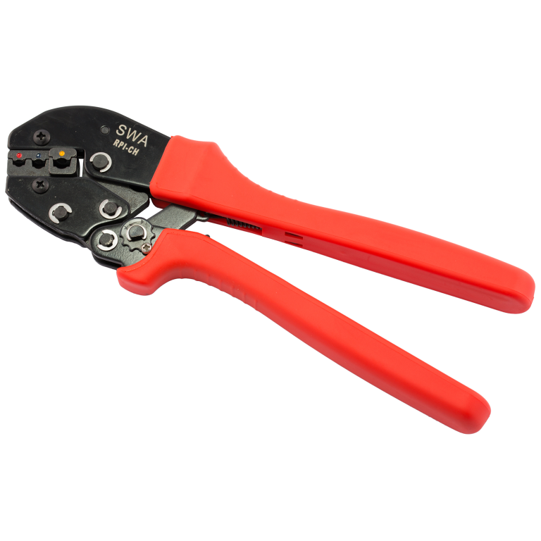 Crimping Tool, Ratchet Cushion Handle, for Preinsulated Terminals