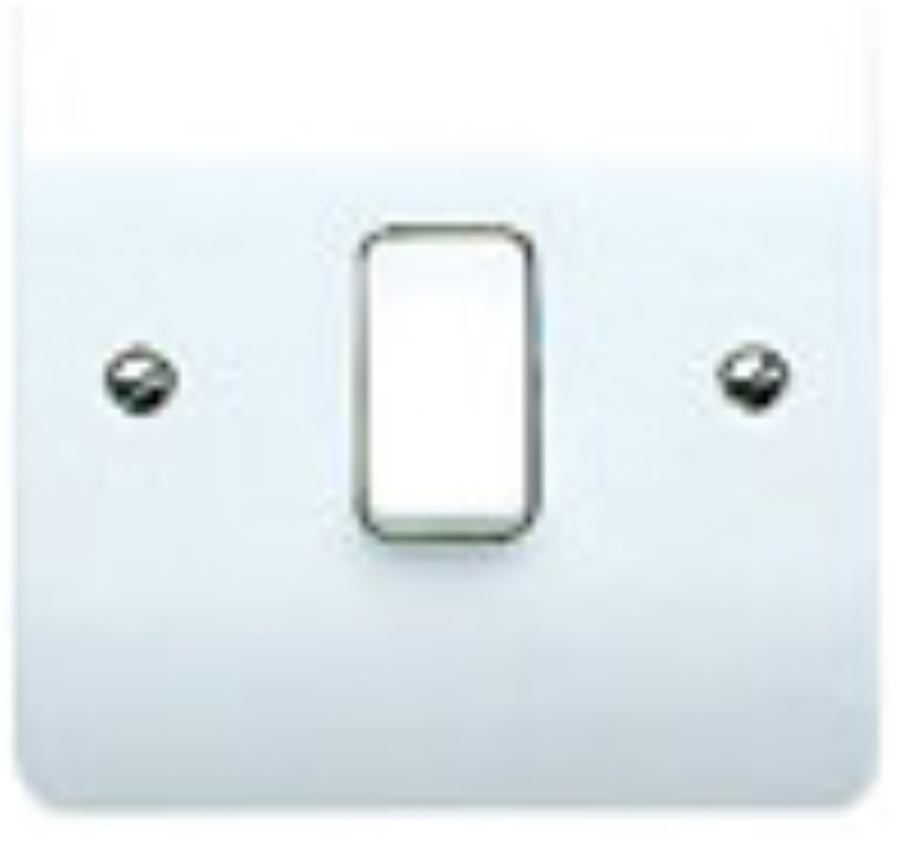 Plate Switch, 1 Gang 2 Way SP