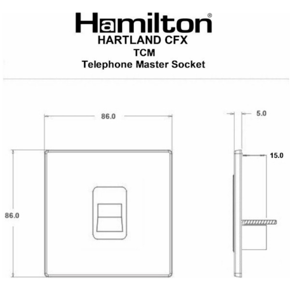 Hamln 74CTCMW Socket Telephone Master - Image 3