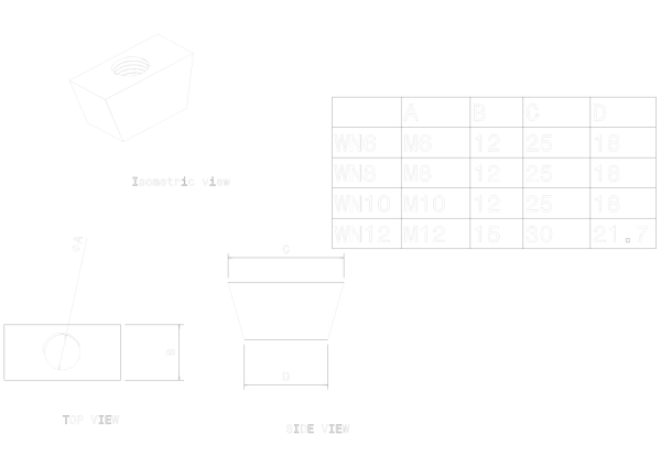 M6  WEDGE NUTS (100) - Image 3