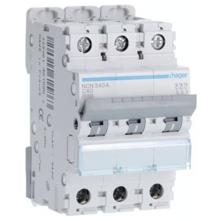 HAGER NCN340A 40A 3P 10K