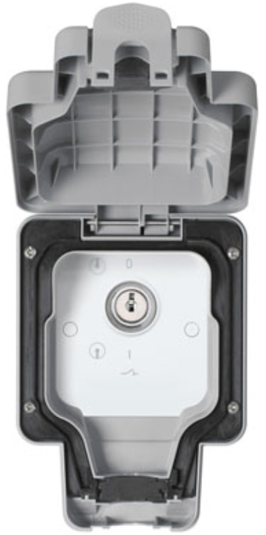 Switch, 1 Gang DP Key Operated IP66