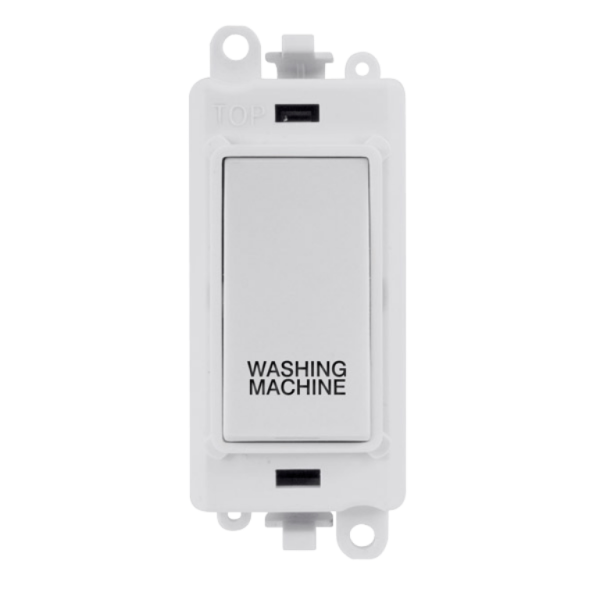 Switch, DP Module - White Insert, Printed Washing Machine