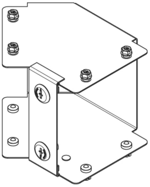 Bend, 45Deg 1 Compartment Inside Lid, IP30
