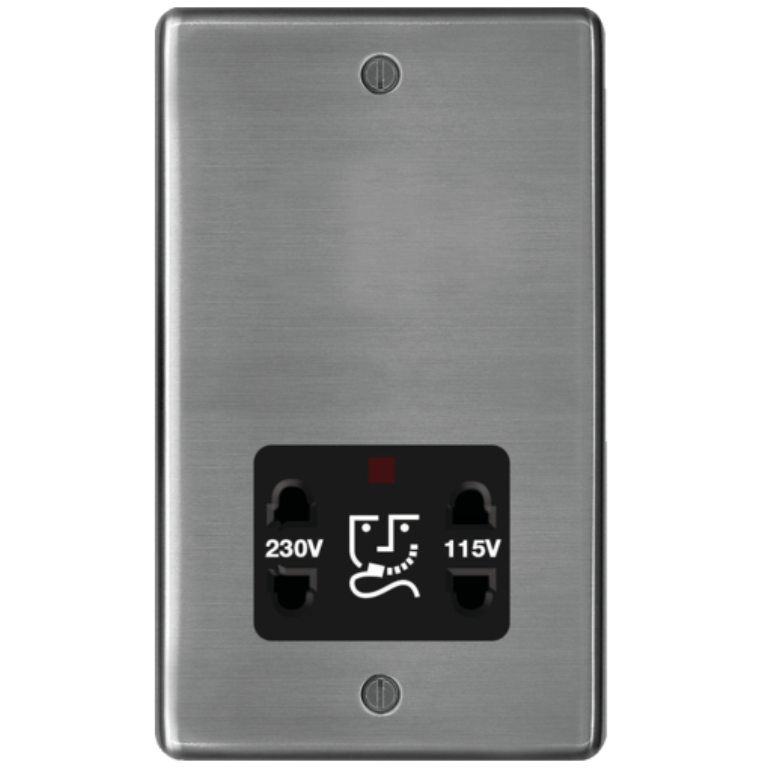 Shaver Socket, c/w Black Insert