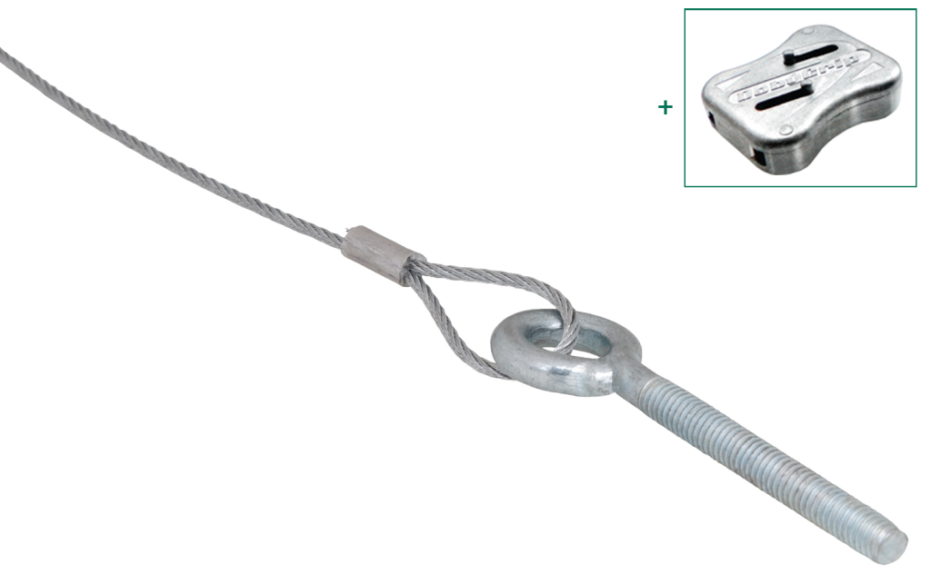 Wire Suspension, BIS DobyGrip Stud, 7×7 Stranded Pk=10