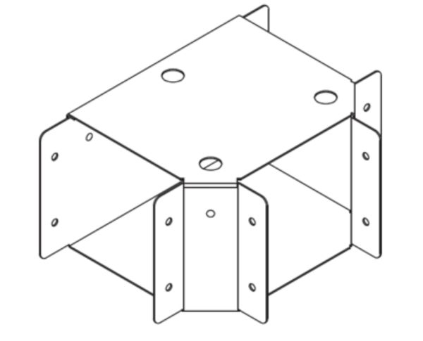 Tee, Top Lid Square c/w Turnbuckles &, Lid for Trunking - Image 2