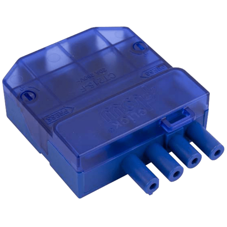 Connector, 4 Pole Flow Complete Fast-Fit, CT205M & CT205F c/w Loop