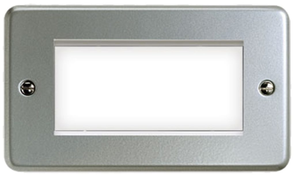 Frontplate, 2 Gang 4 Module Euro