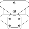 Bend, 90Deg 1 Compartment Top Lid, Gusset IP30 - Image 2