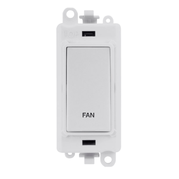 Switch, DP Module - White Insert, Printed Fan