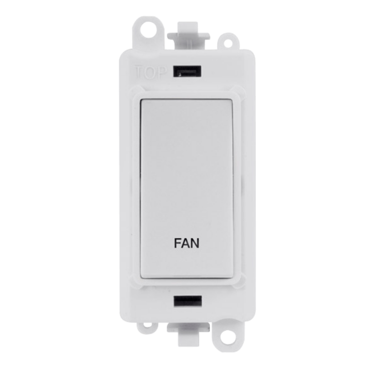 Switch, DP Module – White Insert, Printed Fan