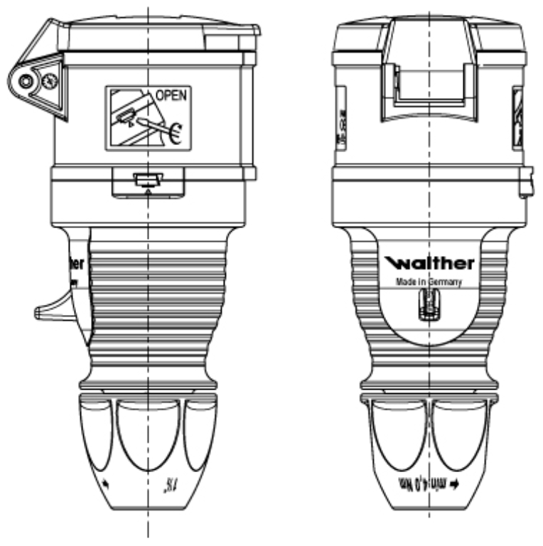 Coupler, Flexible Cable Entry 2P+E, IP44