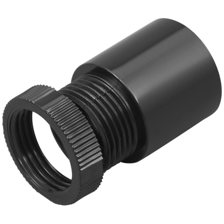 MT 25MM MALE ADAPTOR BLK