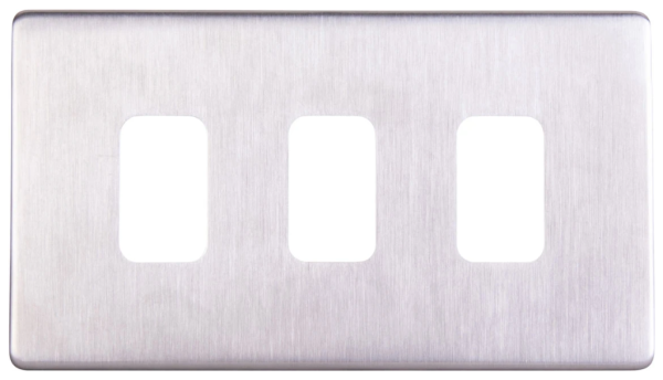 Grid Plate, 3 Gang