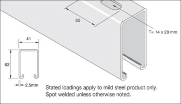 Channel, Slotted, Single - Image 2