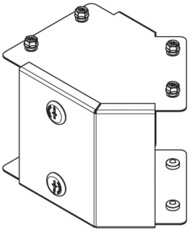 Bend, 45Deg 1 Compartment Outside Lid, IP30