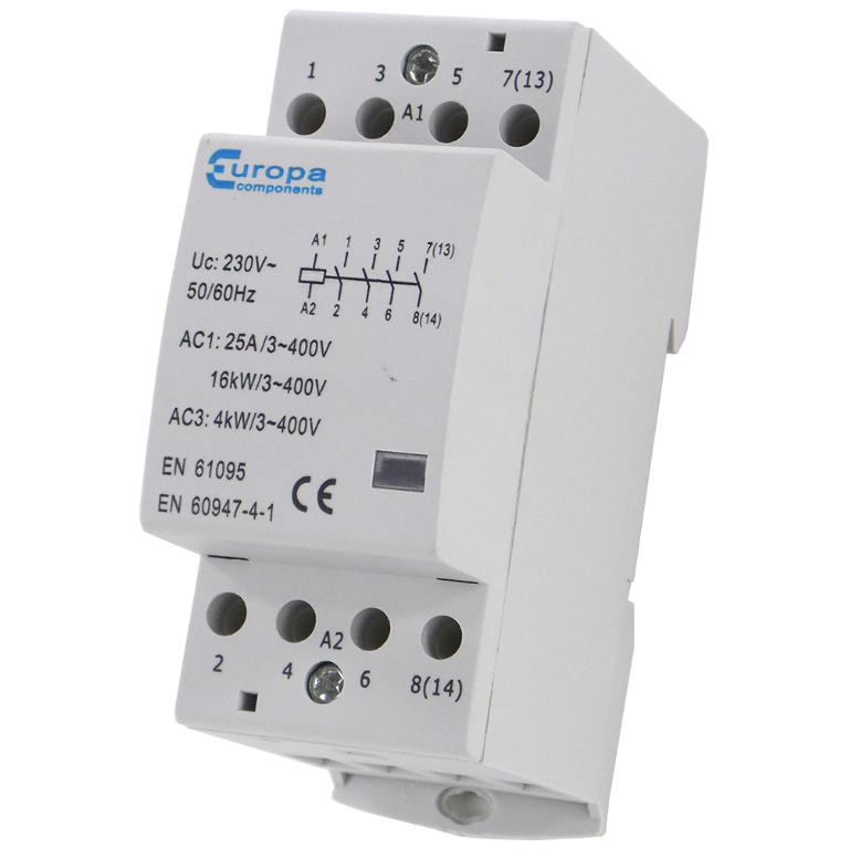 Contactor, Modular 4P 4N/O