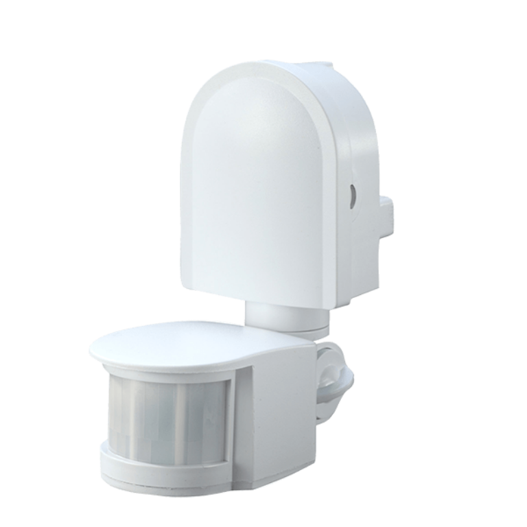 Ovia Multi Direc 180Deg PIR Whi IP44 Wall Mounted