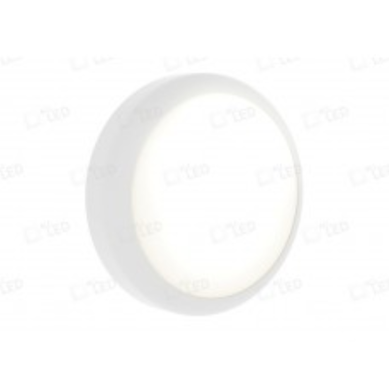 Bulkhead, Bruno2 LED CCT 3000/4000/5000K, IP65 IK10 c/w White Bezel