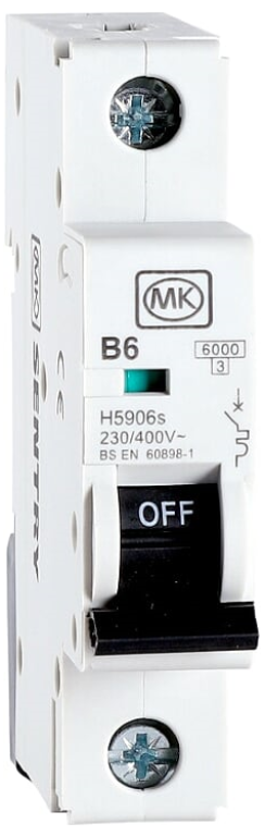 MCB, SP Type B, 1 Module