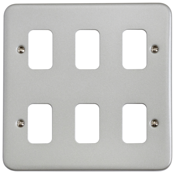 Grid Plate, 6 Gang