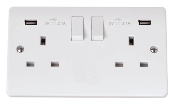 CLICK TWIN USB 2G SW.SOCKET