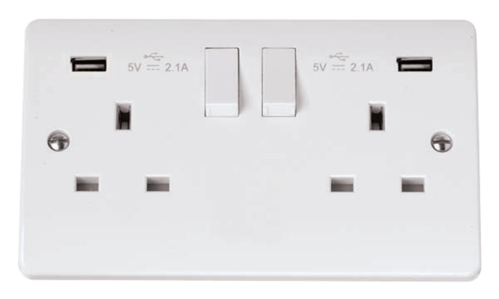 CLICK TWIN USB 2G SW.SOCKET