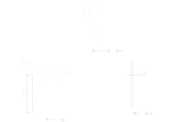 METPRO - CF1G 20MM GALV FLAT CRAMPET - Image 2